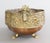 Antique English Brass & Copper Repoussé Footed Cachepot Planter With Eagle Handles For Sale - Image 4 of 11