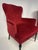 Antique Regency Style Armchair in Red Velvet, 1950s For Sale - Image 10 of 18