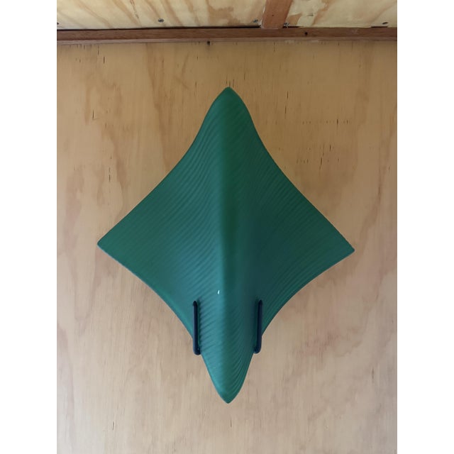 Vintage Geco Green Frosted Glass Wall Sconce by Paolo Piva for Stefano Cevoli, 1980s For Sale - Image 6 of 18