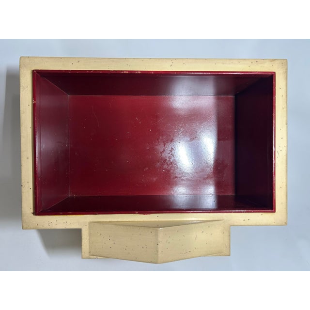 Wood Late 20th Century Storage Box, Architectural Models Palladian Style Decorative Jewelry Casket With Removable Roof and Secret Drawer - 1 Piece For Sale - Image 7 of 10