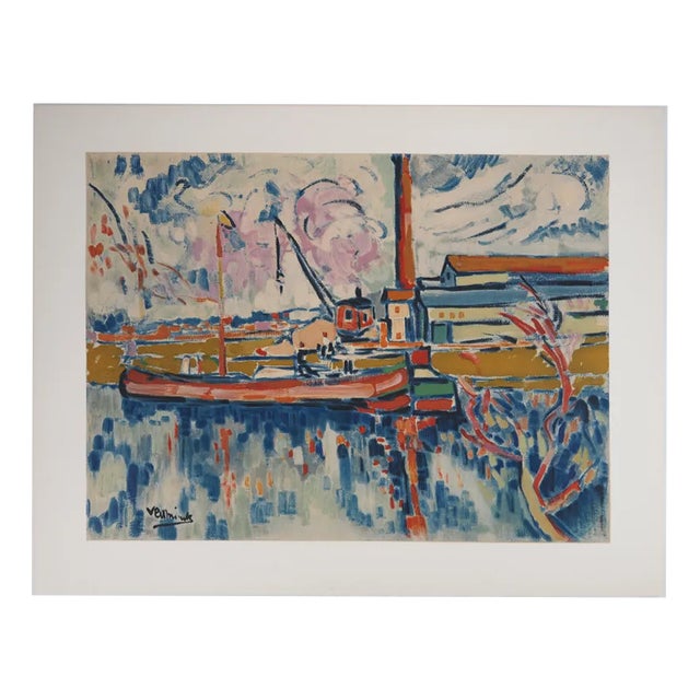 Maurice De Lvaminck, The Seine towards Chatou, Lithograph For Sale