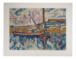 Maurice De Lvaminck, The Seine towards Chatou, Lithograph