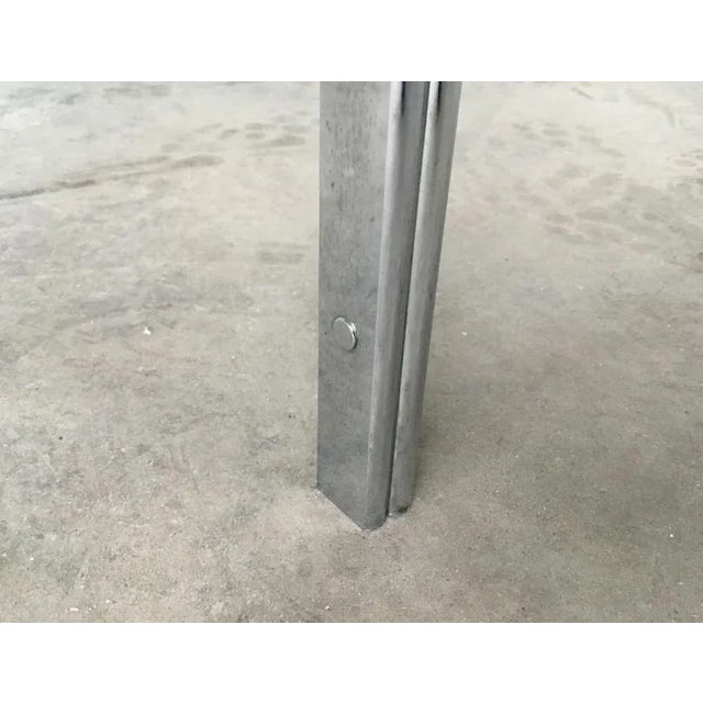 Silver Mid-Century Space Age Chrome and Glass Couch Table in the style of Horst Brüning, 1960s For Sale - Image 8 of 13