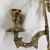 Brass Vintage French Style Brass Wall Sconces of Baskets and Flower Garlands - a Pair For Sale - Image 8 of 13