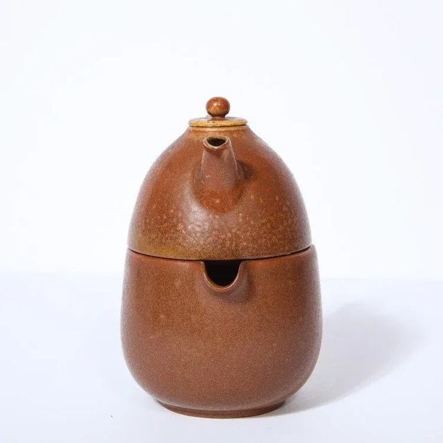 Ceramic Mid Century Modern Gunnar Nylund for Rörstrand Double Ceramic Teapot - A Pair For Sale - Image 7 of 13