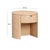 Tan Marlow Natural Wood Round Nightstand For Sale - Image 8 of 9