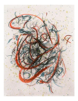 Conversation - Charcoal and Watercolor Abstract Expression, Limited Editon 15 2024