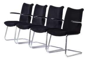 3014 Cantilever Armchairs by Toon De Wit for De Wit, 1950s, Set of 4