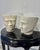 Artisinal Concrete Face Pots, Set of 2 For Sale - Image 4 of 9