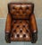 Lion Hand Carved Brown Leather Chesterfield Sofa Armchair Suite, 1880s, Set of 4 For Sale - Image 18 of 18