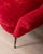Large Vintage Curved Sofa in Red Velvet, 1950s For Sale - Image 15 of 16