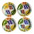 Mid-Century Modern Hand Painted Italian Pottery Plates by Desimone Circa 1960's - Set of 4 For Sale