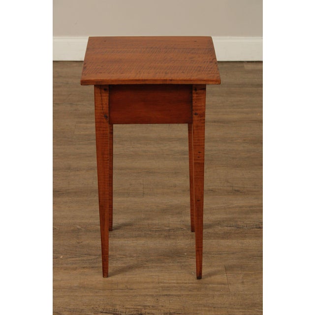Antique American Federal Period Tiger Maple End Table For Sale - Image 14 of 18