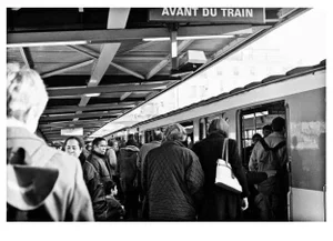 1990s "Paris Subway" Digital Fiber Print by Lauren Bilanko