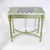Pistachio Vintage Neoclassical Sage Green and Gilt Accent Game Table With Reversible Chess/Backgammon Top For Sale - Image 8 of 18