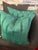 Hunter Green Velvet Blend Pillows With New Inserts For Sale In Miami - Image 6 of 7