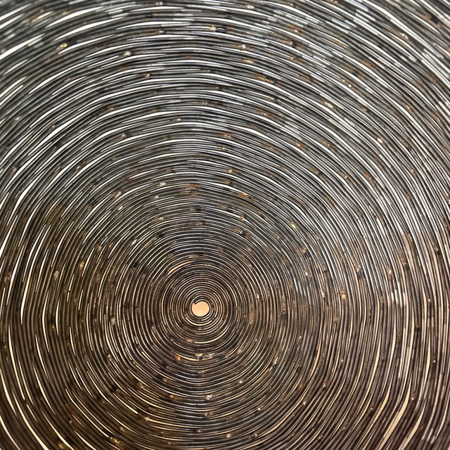 Abstract Artisan Made Welded Metal Wire Bowl For Sale - Image 3 of 9