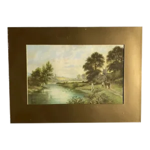 After Edwin Edwards English Landscape Lithograph C. 1950