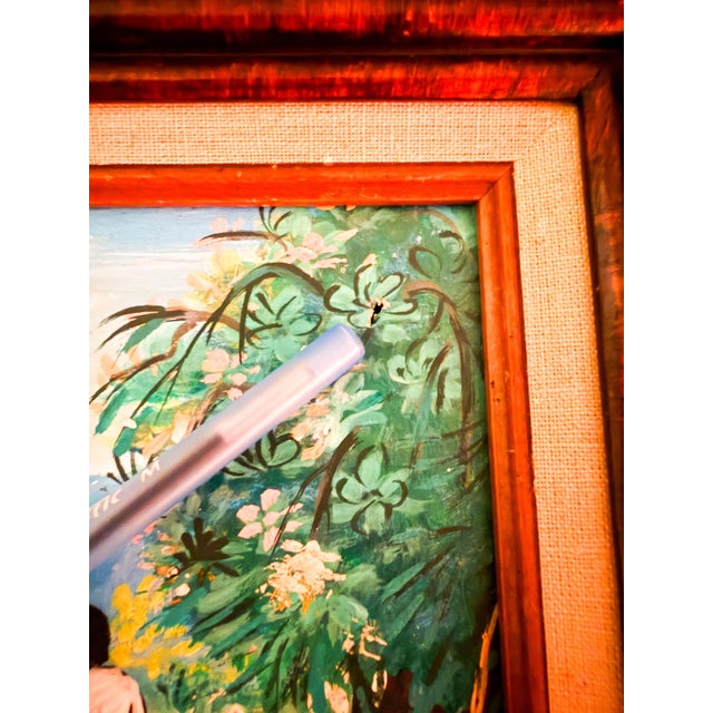 Folk Art Mid 20th Century Framed Haitian Folk Art (Naïve Art) by Floris Scott For Sale - Image 3 of 6