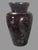 Purple Antique Amethyst Purple Glass Vase Sterling Silver Overlay Peacock 10.5” For Sale - Image 8 of 8