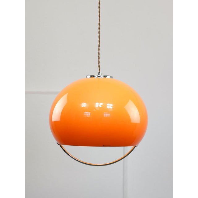 Space Age Orange Jolly Pendant Lamp from Guzzini, 1960s For Sale - Image 15 of 15