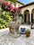 Stone Vintage Stylized Cast Stone Ram Garden Statue With Swirl Relief Detail For Sale - Image 7 of 12