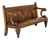 19th Century English Oak Gothic Bench For Sale