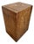 Rustic Modern Solid Teak Block Vintage End / Side Table For Sale