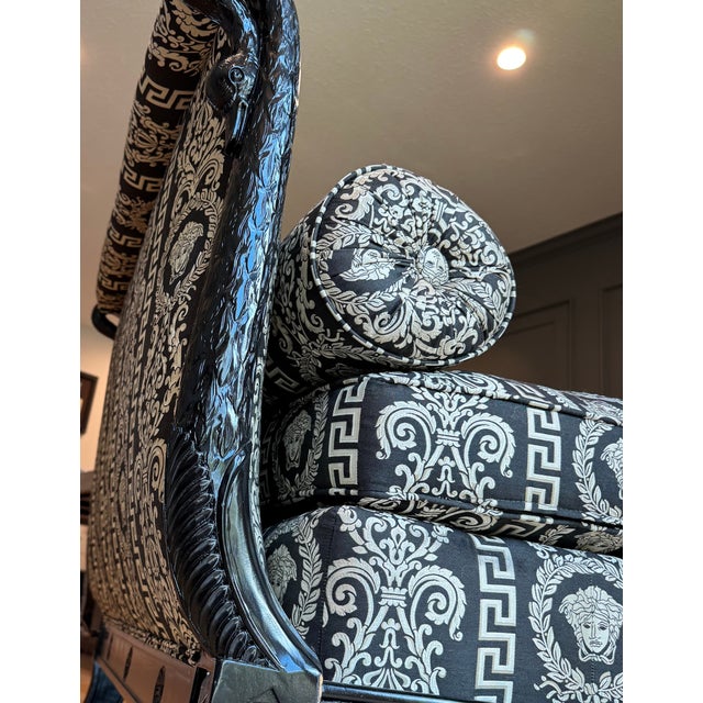 Modern Update of a Late 19th Century French 3rd Empire Versace Daybed For Sale - Image 10 of 14