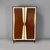 Italian Art Deco wardrobe in wood and white wood, 1940s Two-door wardrobe in wood with white-beige wooden trim. Inside,...