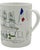 1990s Vintage Hotel Bristol Paris Porcelain Coffee Mug Cup For Sale - Image 5 of 12