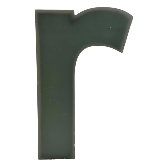 Vintage Grey Illuminated Letter R, 1970s For Sale - Image 11 of 11