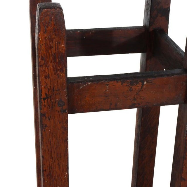 Stickley Antique Gustave Stickley Arts & Crafts Mission Oak Umbrella Stand C1910 For Sale - Image 4 of 7