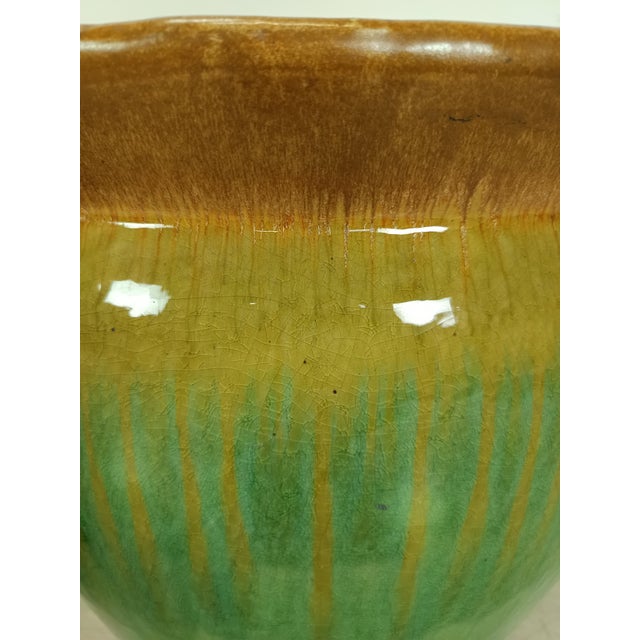 Ceramic Vintage Ceramic Plant Pot Set, 1960s, Set of 2 For Sale - Image 7 of 12