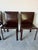 Vintage Italian Mario Bellini Style Brown Leather Dining Chairs – Set of 4/Sold For Sale - Image 4 of 12