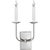 Modern Chapman & Myers for Visual Comfort Signature TT Double Sconce in Polished Nickel For Sale - Image 3 of 4