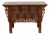 Antique Carved Ming Style-3 Drawer Console For Sale