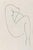 Anna Bertrand, A Woman II, Ink on Paper For Sale