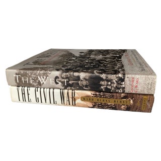 The Civil War and The West Coffee Table Book Bundle - 2 Piece Set For Sale