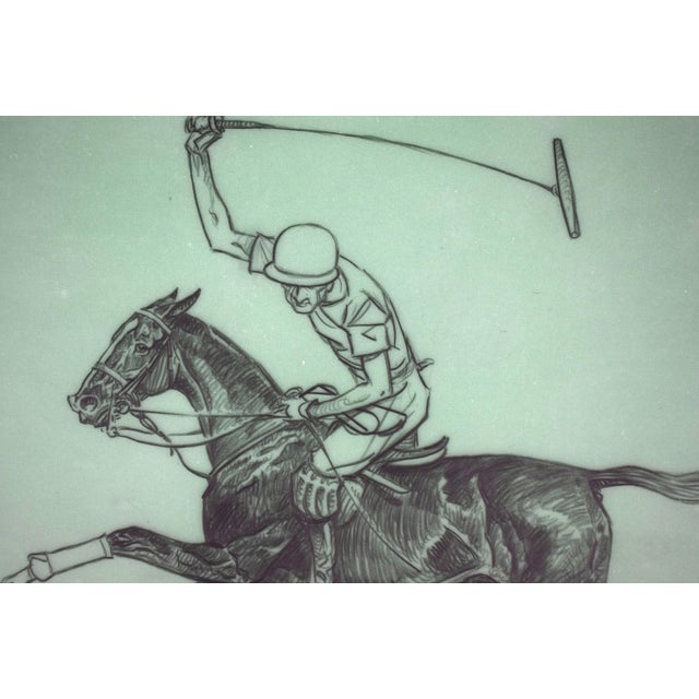 Paul Brown Polo Pencil on Acetate Drawing 4 For Sale - Image 4 of 4