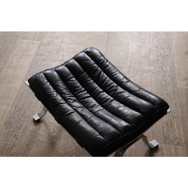 Arne Norell Set of Ari Lounge Chair and Ottoman by Arne Norell for Arne Norell Ab, Sweden, 1966 For Sale - Image 4 of 14
