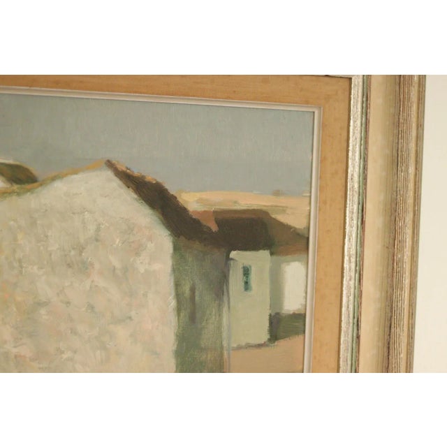 Evert Färhm, Houses, 1960s, Oil on Panel, Framed For Sale - Image 6 of 11