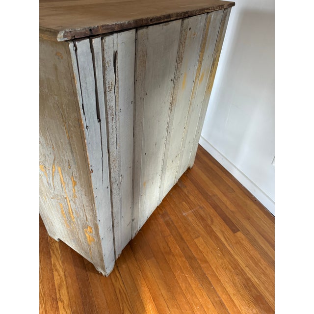 Early 19th Century Primitive Painted Gustavian Buffet For Sale - Image 11 of 12