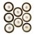 Antique Charles Ahrenfeldt Limoges Cobalt and 24k Gold Porcelain Limoges Dinner Plates - Set of 8 For Sale