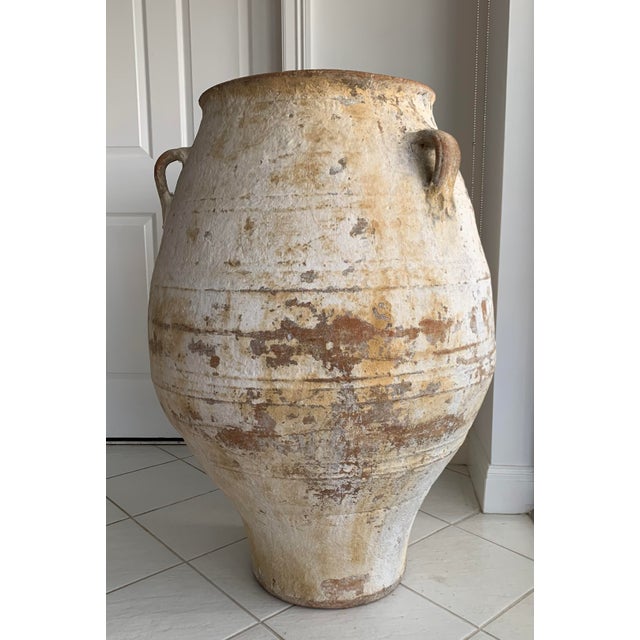 Antique 1900s Stone Olive Jar For Sale - Image 4 of 4