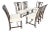 Set of 6 c1940s Mahogany Fine Carved Chippendale Style Chairs Clean! For Sale