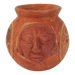 Vintage Figural Pottery Vessel