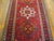 Beautiful Red Color With Unique Geometric Design Vintage Karajeh Rug For Sale - Image 4 of 5