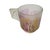 Glass 1980s Rueven Art Nouveau Demitasse Cups and Saucers Frosted Glass - Set of 6 For Sale - Image 7 of 14