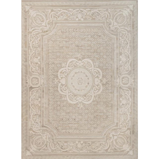 Chinese Aubusson Rug by DSV Carpets For Sale - Image 4 of 4